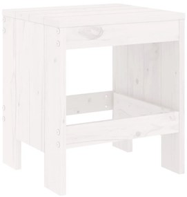 Set da pranzo per giardino 13pz bianco legno massello di pino