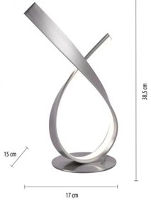 Paul Neuhaus 4720-55 - Lampada da tavolo LED LINDA LED/11,4W/230V cromo opaco