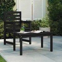 Tavolo da Giardino Nero 82,5x50,5x45 cm Legno Massello Pinocod mxl 129901