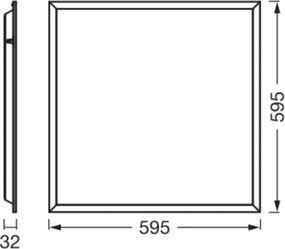 Osram - Pannello LED per controsoffitto PANEL ESSENTIAL LED/50W/230V 60x60 cm bianco