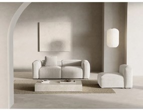 Divano beige con rivestimento in velluto a coste 224 cm Bergano – Cosmopolitan Design