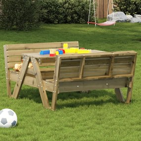 Tavolo da picnic per bambini 88x122x58 cm legno impregnato pino