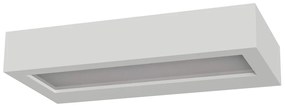 Applique in Gesso Pitturabile SLim 2 lampade G9 da parete