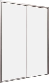 Porta doccia L 167-171 cm x H 200 cm, per nicchia in vetro trasparente SP. 8 mm, profilo argento