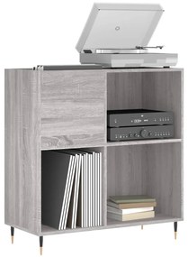 Mobile porta dischi grigio sonoma 84,5x38x89 legno multistrato