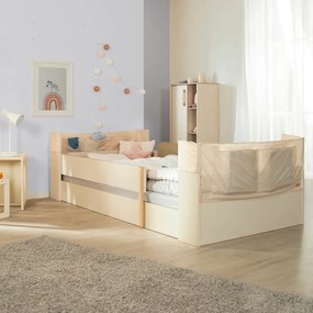 Letto da bambini beige rete non inclusa 90x200 cm Toddler – Roba