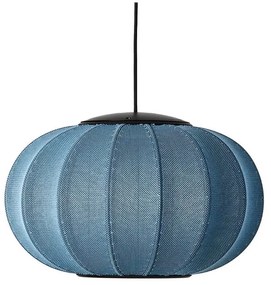 Knit-Wit 45 Oval LED Lampada a Sospensione Blue Stone - Made By Hand