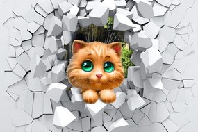 Carta da parati – Gattina carina