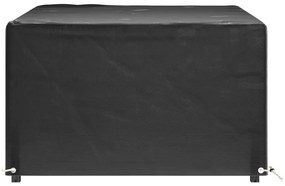 Copri mobili giardino 2pz 8 occhielli 180x135x80cm rettangolare