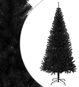 Albero Di Natale Artificiale Con Base Nero 240 Cm Pvc /