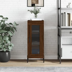 Credenza Rovere Marrone 34,5x34x90 Cm İn Legno Multistrato /
