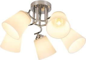 Plafoniera PAFOS 5xE27/15W/230V cromo lucido