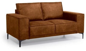 Divano in similpelle marrone cognac 164 cm Copenhagen - Scandic