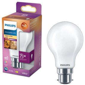 Lampadina LED dimmerabile Philips Warm Glow B22/7,2W/230V 2200-2700K CRI 90