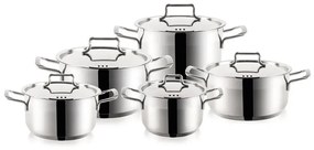 Set di pentole in acciaio inox da 10 pezzi Anett - Orion