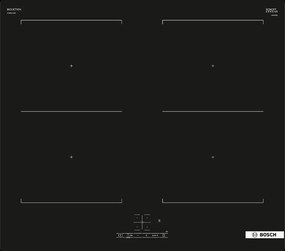 Piano cottura Bosch PVQ611BB6E - 59 cm, induzione, vetroceramica nero