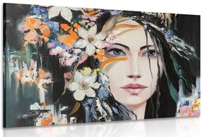 Quadro su tela – Pittura originale di una donna