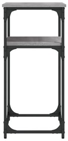 Tavolino consolle grigio sonoma 75x35,5x75 cm legno multistrato