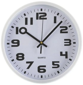Orologio da Parete Bianco Plastica (3,8 x 25 x 25 cm)
