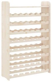Portavini con pannello superiore 72,5x25x111,5 cm massello pino