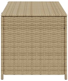 Contenitore da giardino beige misto 190l in polyrattan