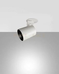 Modo incasso spot bianco 1 luce alluminio spazzolato orientabile ...