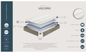 Materasso Viscoelastico Skydreams Viscopro - 105 x 180 cm