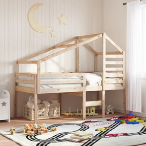 Tetto per letto bambini 188x97x113 cm in legno massello di pino