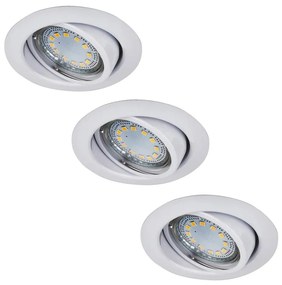 Rabalux 1049 - SET 3xLED Lampada da incasso LITE 3xGU10-LED/3W/230V
