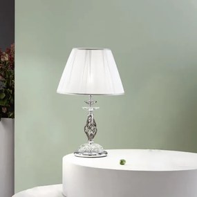 Lampada da tavolo 1306 in vetro soffiato lavorato a mano Fumč 40x65 cm