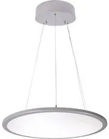 Lampadario LED 50W lampada pendente sospensione moderna dimmerabile diffusore trasparente luce ufficio 230V SIVER 4000K