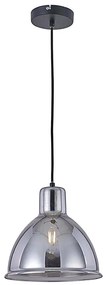 Klausen 111010 - Lampadario a sospensione con filo CREATE 1xE27/11W/230V grigio