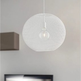 Lampadario Design Esedra bianco paralume bianco E27 Ø50cm LUCE AMBIENTE DESIGN