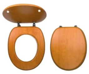 FERRO - Sedile WC in MDF con finitura noce