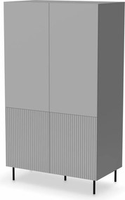 Credenza Asensio S-1 in grigio chiaro/nero - L80 cm