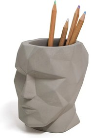 Organizzatore di cancelleria in cemento Head - Balvi