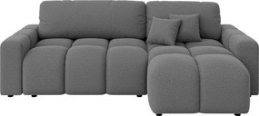 Divano angolare grigio allungabile (con composizione variabile) Luki – Ropez