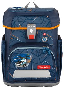 Zaino scuola Step by Step CLOUD, set 5 pezzi, Helicopter Sam