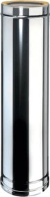 Condotto a doppia parete Tubo DP coib Aisi 316L d.180/230 in inox 100 cm
