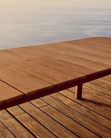 Kave Home - Tavolo allungabile da esterno Turqueta in legno massiccio di teak 220 (294) x 100 cm FSC 1