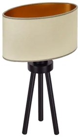 Duolla - Lampada da tavolo OVAL VEGAN 1xE27/15W/230V diametro 30 cm beige