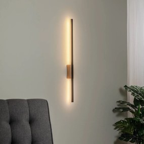 TK Lighting Applique a LED Flash, nero/pino, altezza 79 cm, a 1 luce