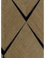 CMO Paris Carta da parati Sisal Losange - Tabac/ Noir