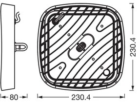 Osram - Apparecchio industriale da soffitto HIGHBAY LED/80W/230V 6500K 23x23 cm IP65