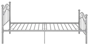 Giroletto grigio in metallo 100x200 cm