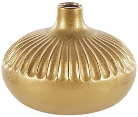 Gres porcellanato Vaso decorativo 20 Oro CERCEI Beliani