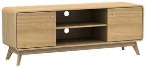 Tavolo TV in rovere colore naturale 140x53 cm Cassie - Støraa