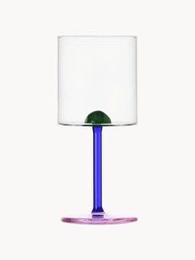 Bicchiere vino in vetro borosilicato fatto a mano Dot