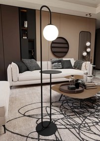 Lampada da terra in acciaio BARI LP1 E14 da interno