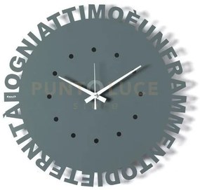 Orologio da parete minimal wordshow petrolio